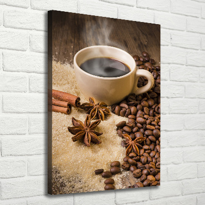 Tableau mural sur toile Une tasse de café aromatique