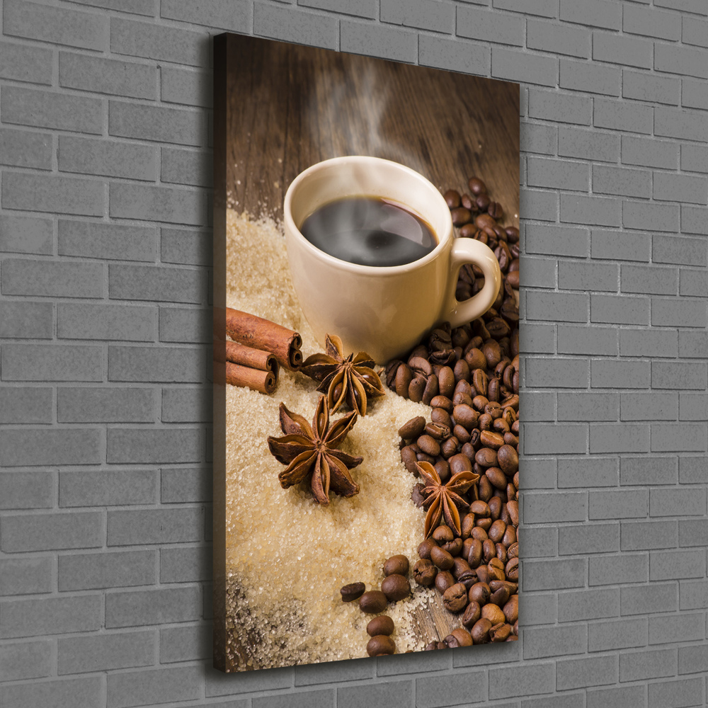 Tableau mural sur toile Une tasse de café aromatique