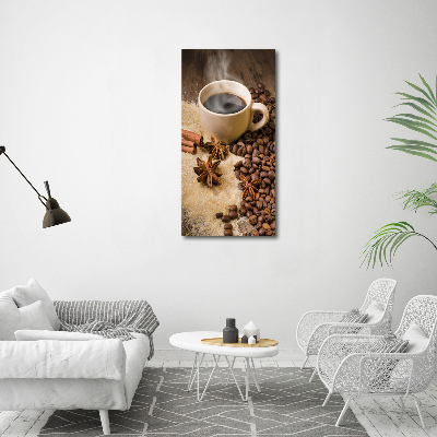 Tableau mural sur toile Une tasse de café aromatique