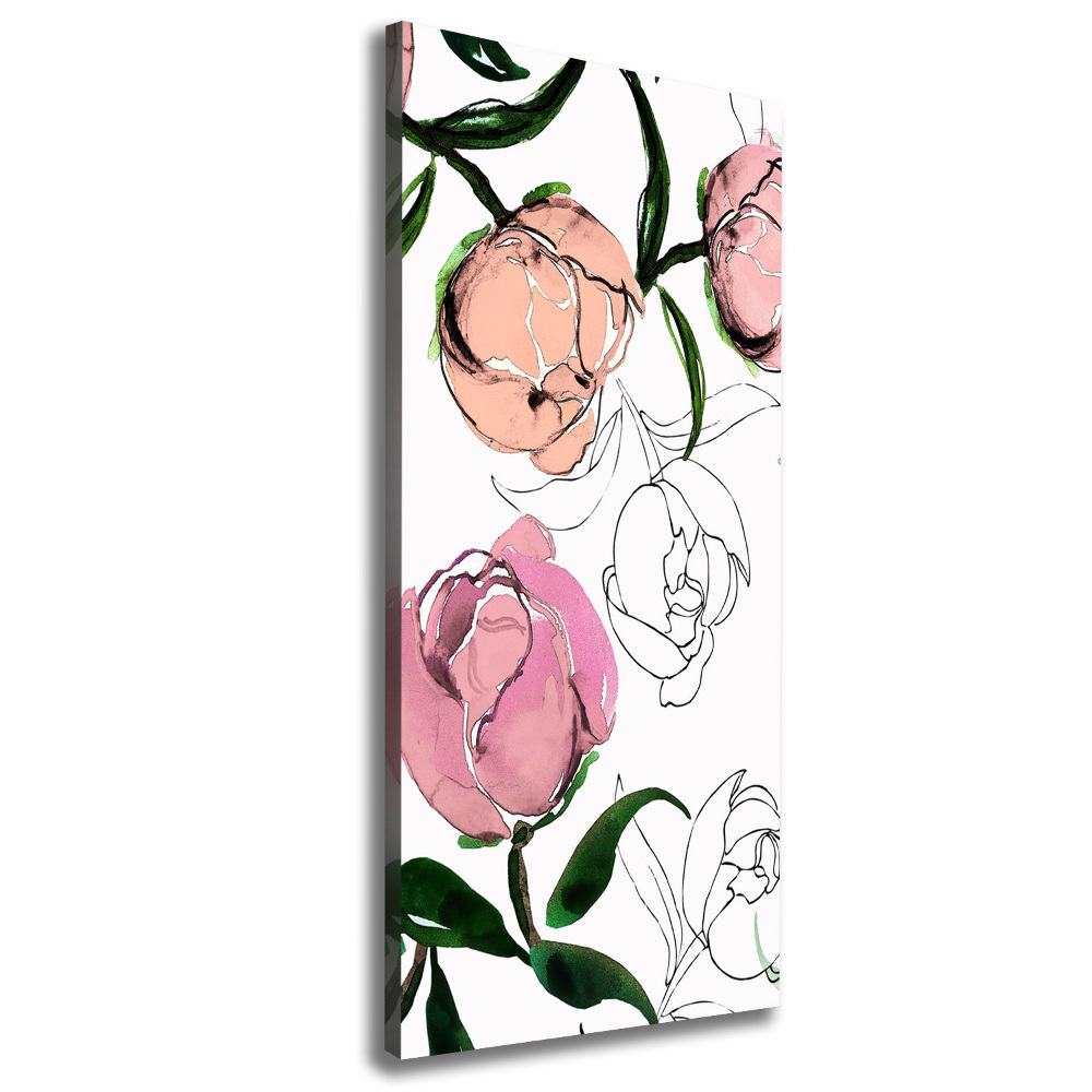 Tableau sur toile Pivoines