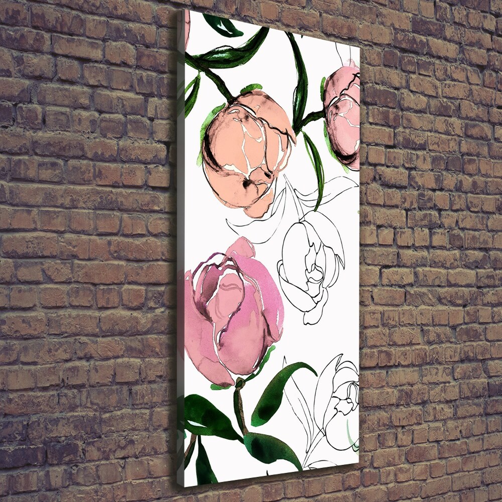 Tableau sur toile Pivoines