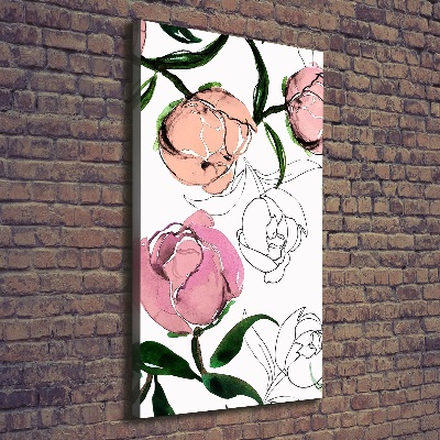 Tableau sur toile Pivoines