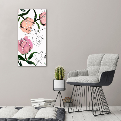 Tableau sur toile Pivoines