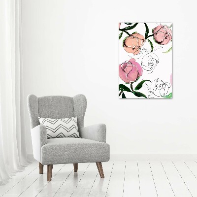 Tableau sur toile Pivoines