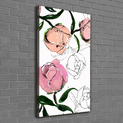 Tableau sur toile Pivoines