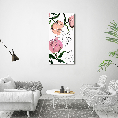 Tableau sur toile Pivoines