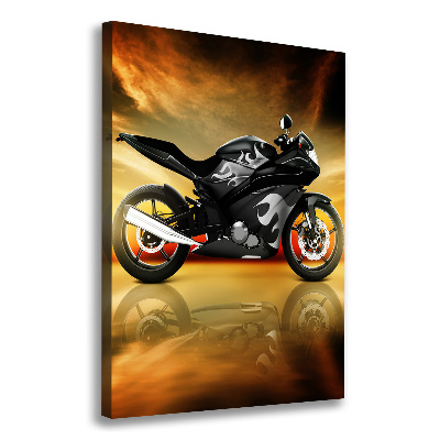 Tableau toile imprimée Moto