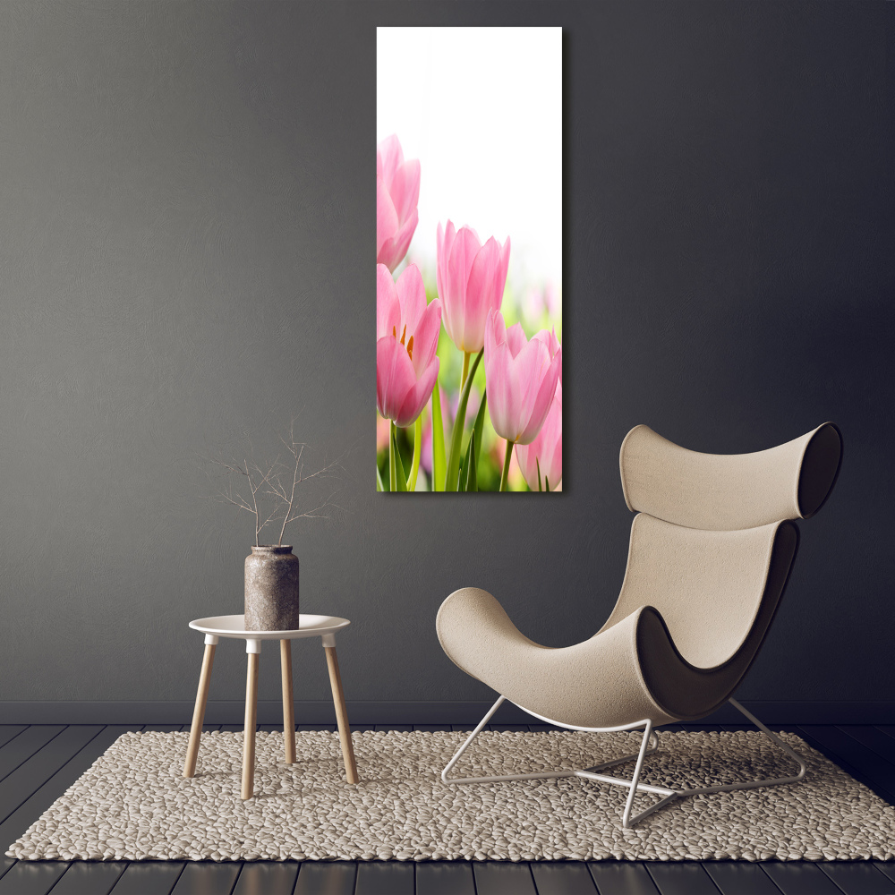 Tableau photo sur toile Tulipes roses