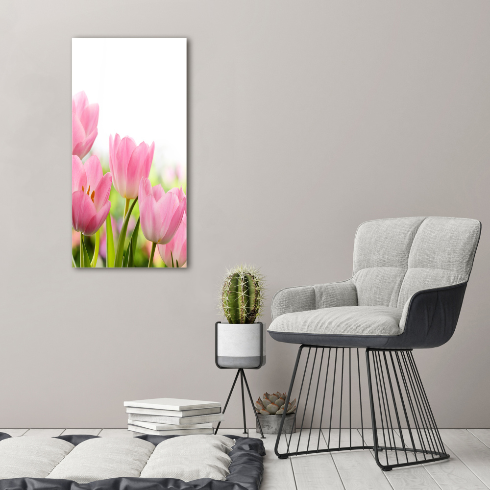 Tableau photo sur toile Tulipes roses