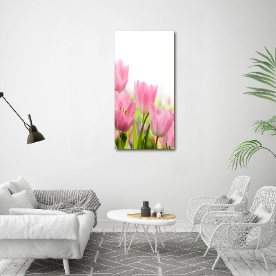 Tableau photo sur toile Tulipes roses