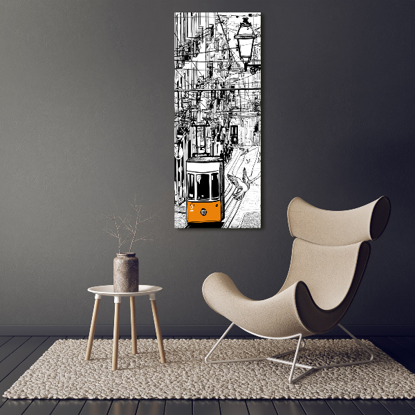 Tableau toile imprimée Tramway à Lisbonne