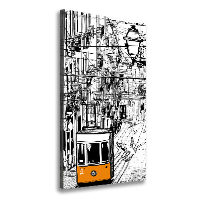 Tableau toile imprimée Tramway à Lisbonne