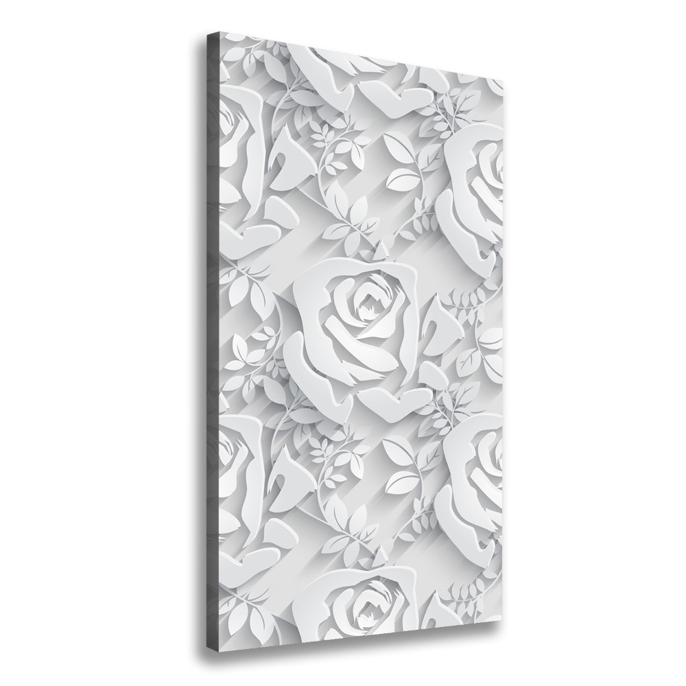 Tableau toile imprimée Roses plantes