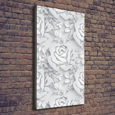 Tableau toile imprimée Roses plantes