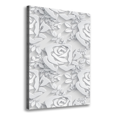 Tableau toile imprimée Roses plantes