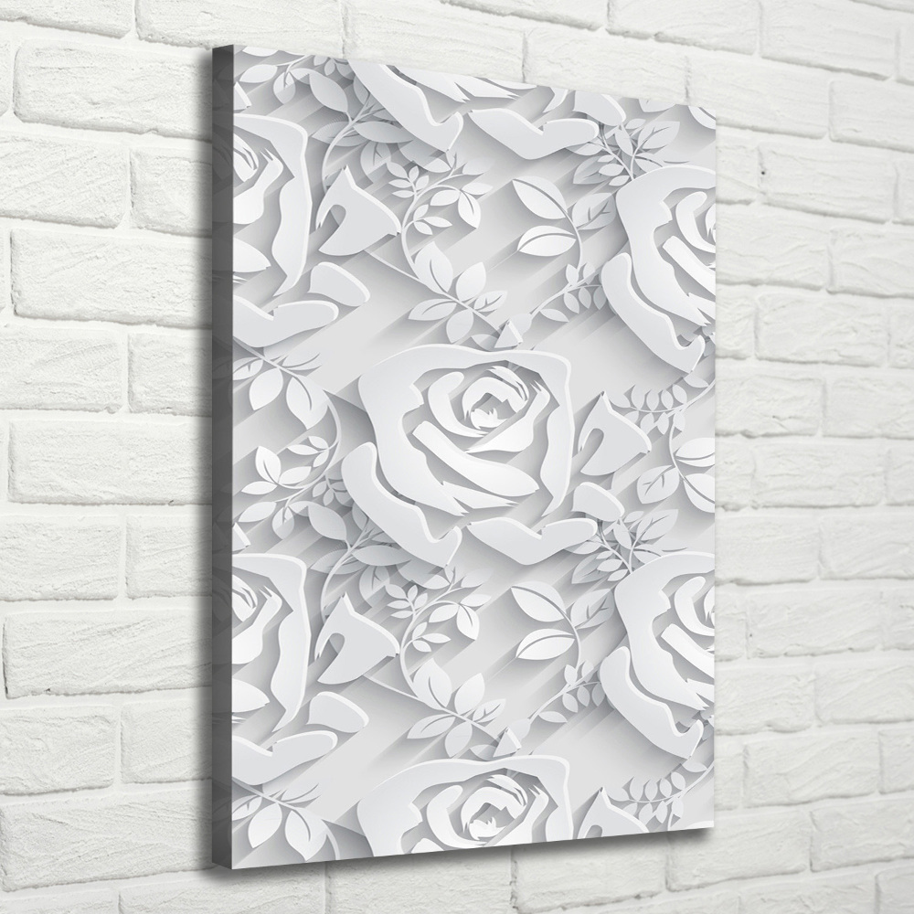 Tableau toile imprimée Roses plantes