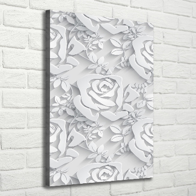 Tableau toile imprimée Roses plantes