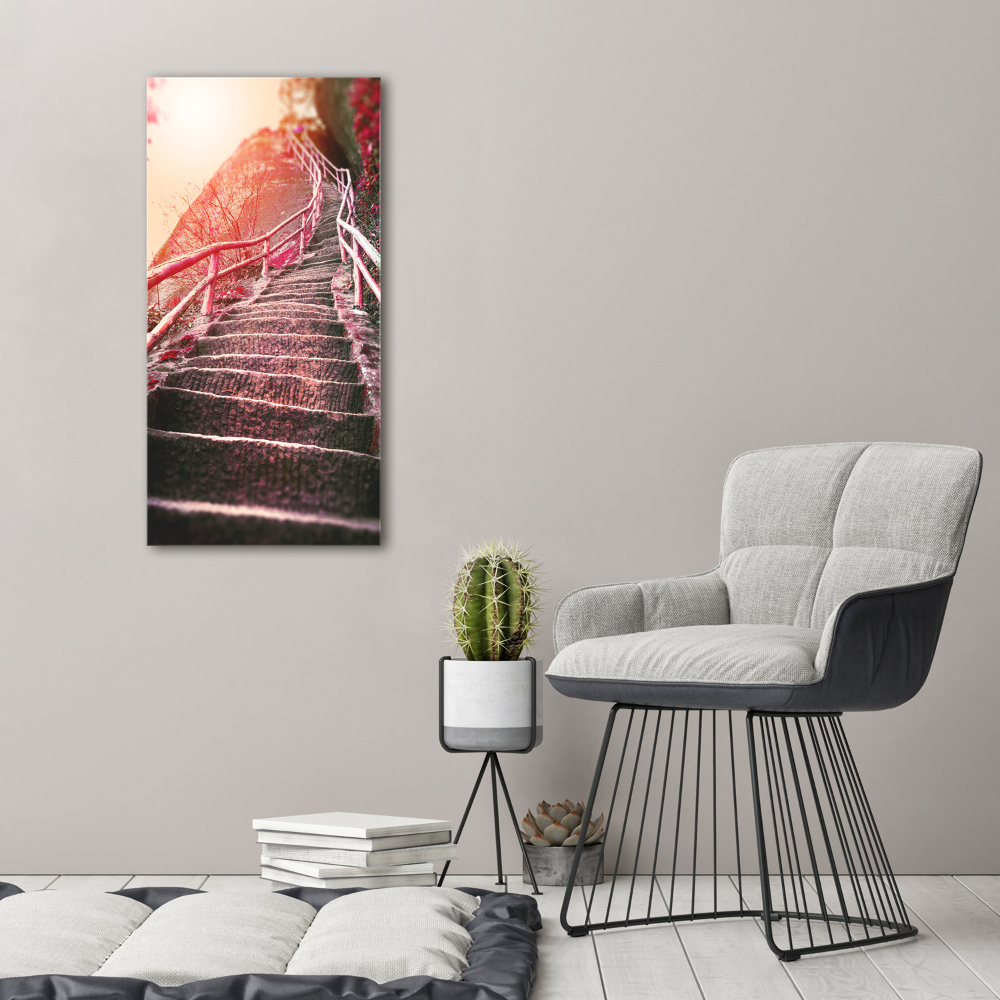 Tableau mural sur toile Escalier en montagne