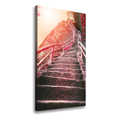 Tableau mural sur toile Escalier en montagne