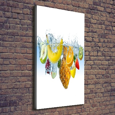 Tableau mural sur toile Fruit sous l'eau