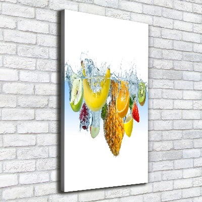 Tableau mural sur toile Fruit sous l'eau