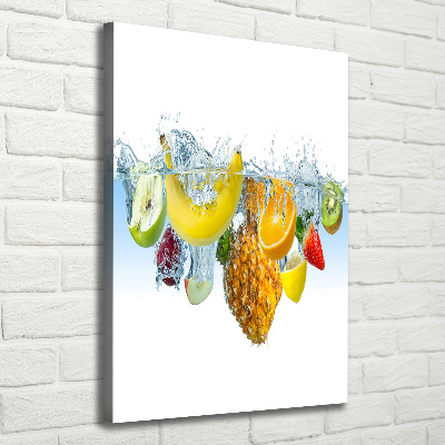 Tableau mural sur toile Fruit sous l'eau