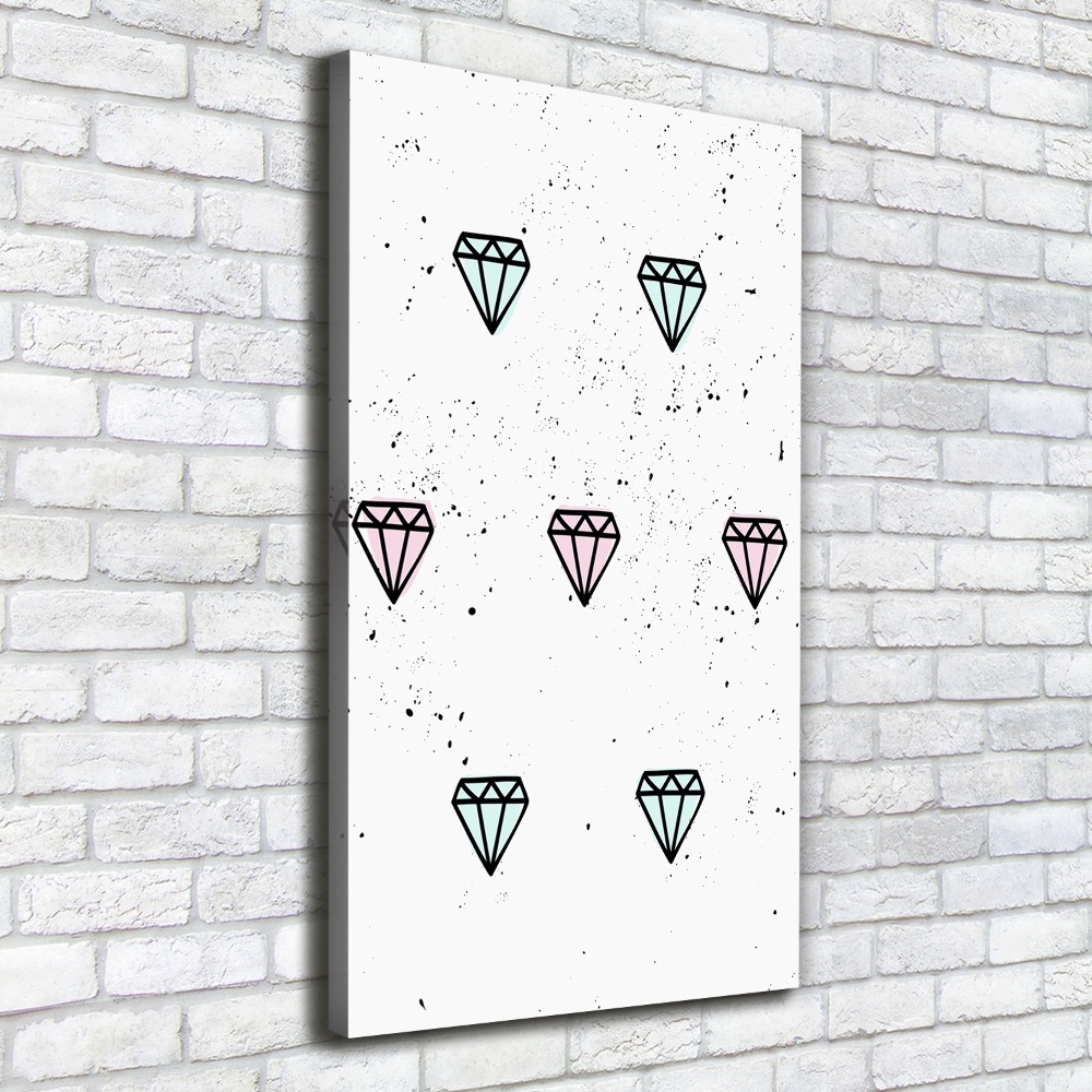 Tableau photo sur toile Diamants