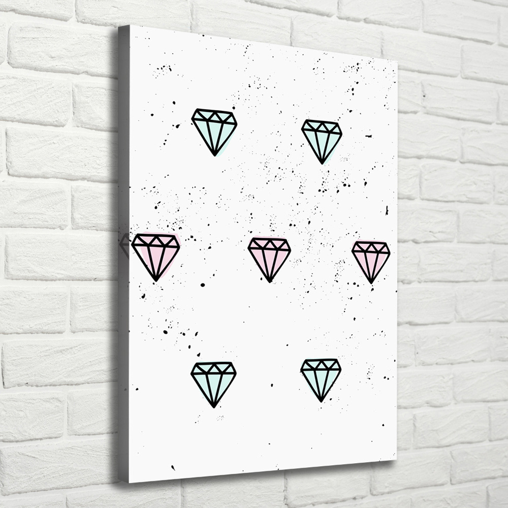 Tableau photo sur toile Diamants