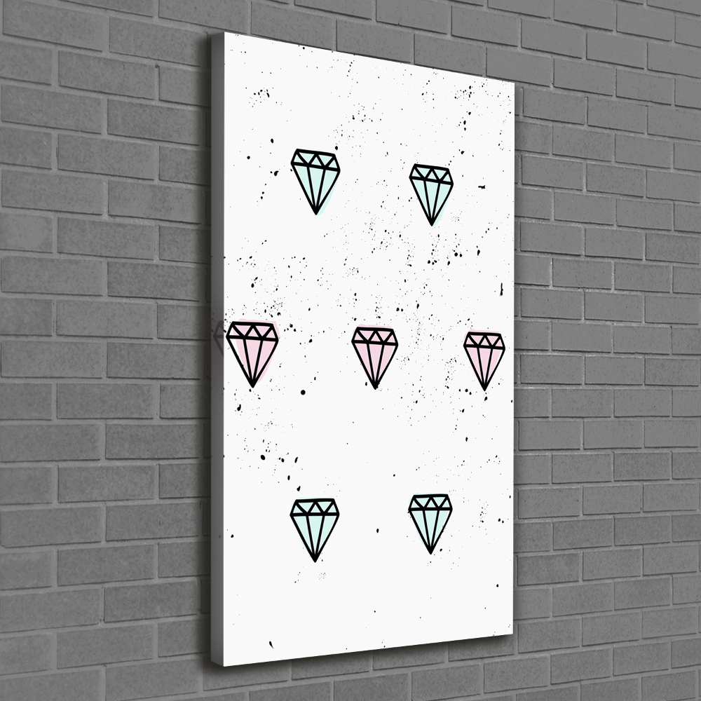 Tableau photo sur toile Diamants