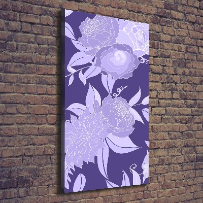 Tableau toile imprimée Motif floral