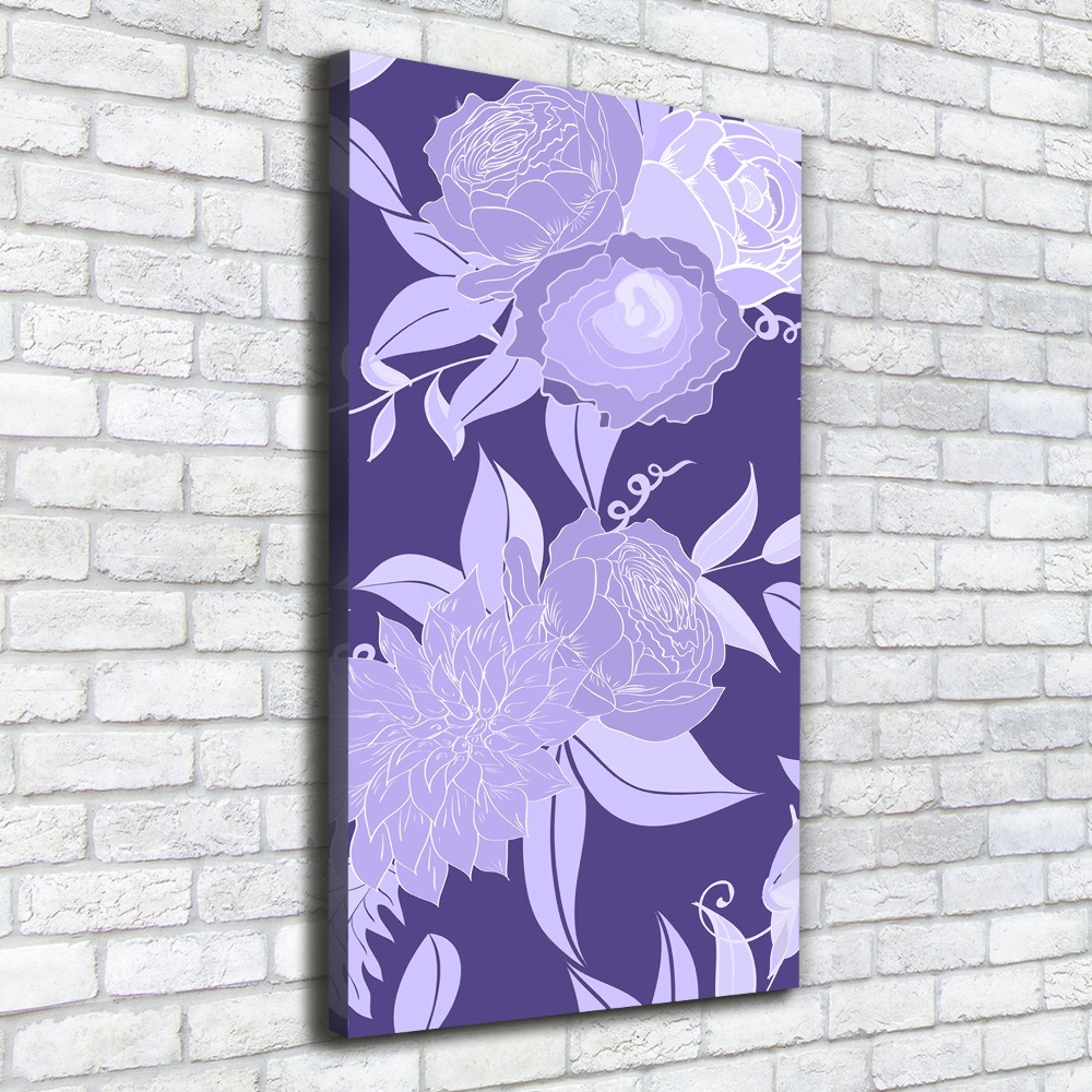 Tableau toile imprimée Motif floral