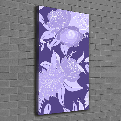 Tableau toile imprimée Motif floral