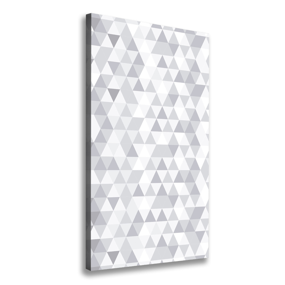 Tableau sur toile Triangles gris