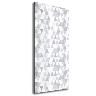 Tableau sur toile Triangles gris