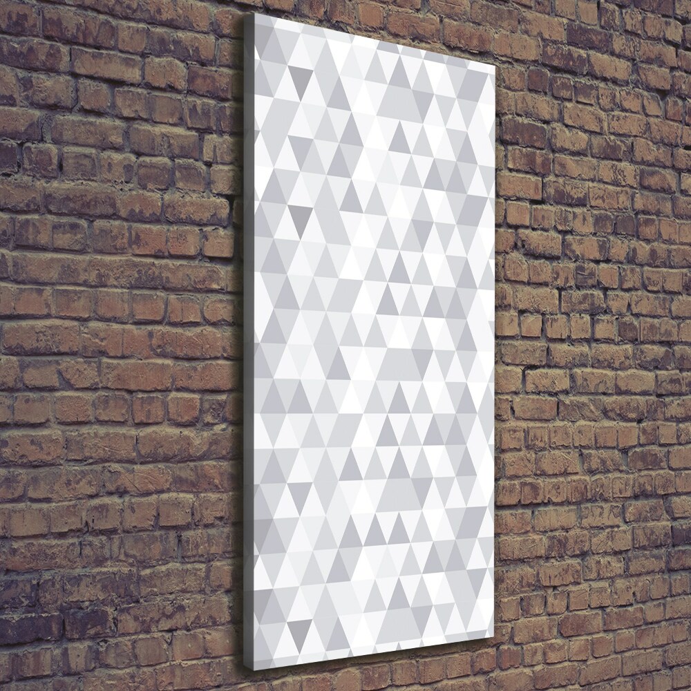 Tableau sur toile Triangles gris