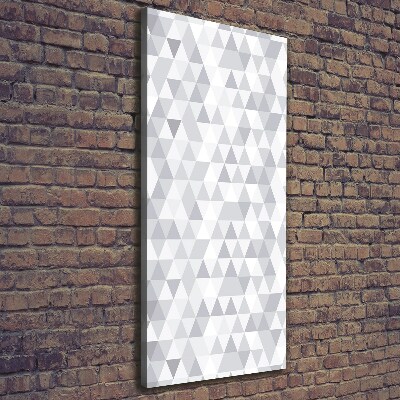 Tableau sur toile Triangles gris