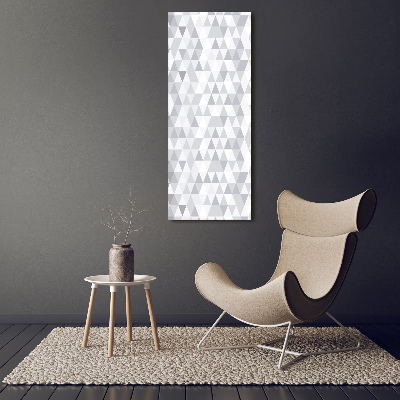 Tableau sur toile Triangles gris