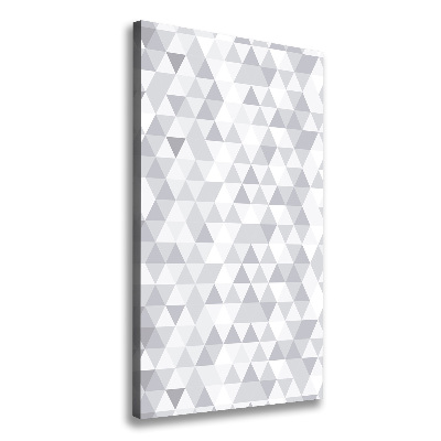 Tableau sur toile Triangles gris