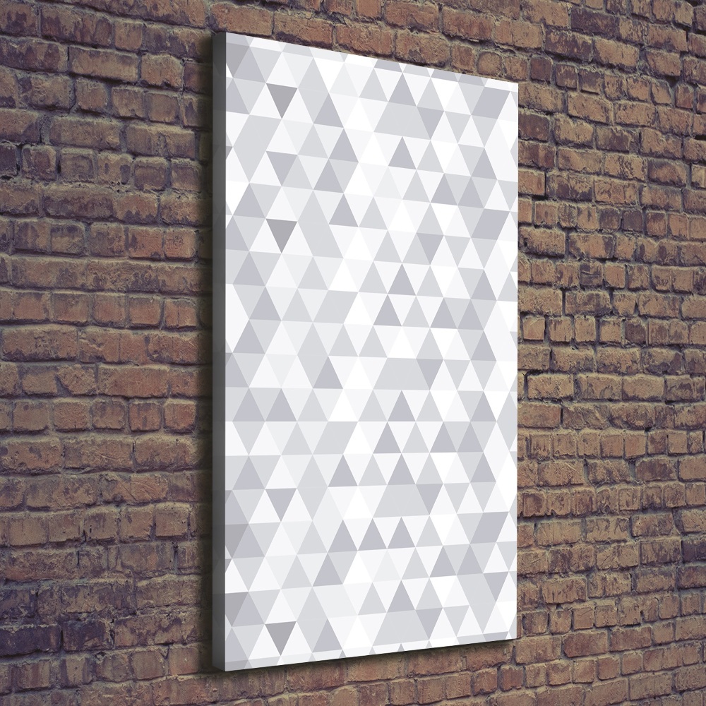 Tableau sur toile Triangles gris