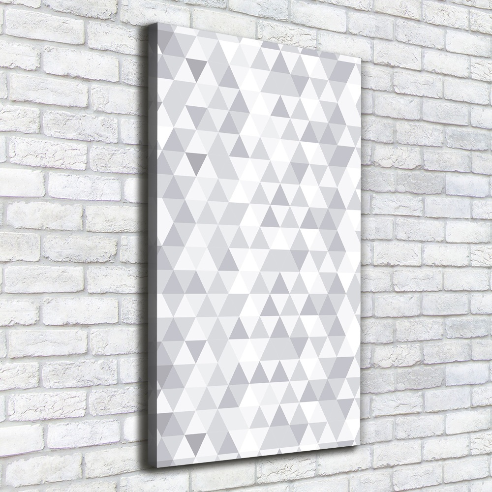 Tableau sur toile Triangles gris