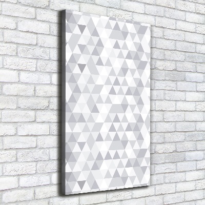 Tableau sur toile Triangles gris