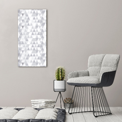 Tableau sur toile Triangles gris