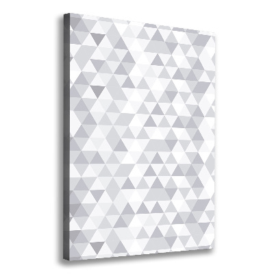 Tableau sur toile Triangles gris