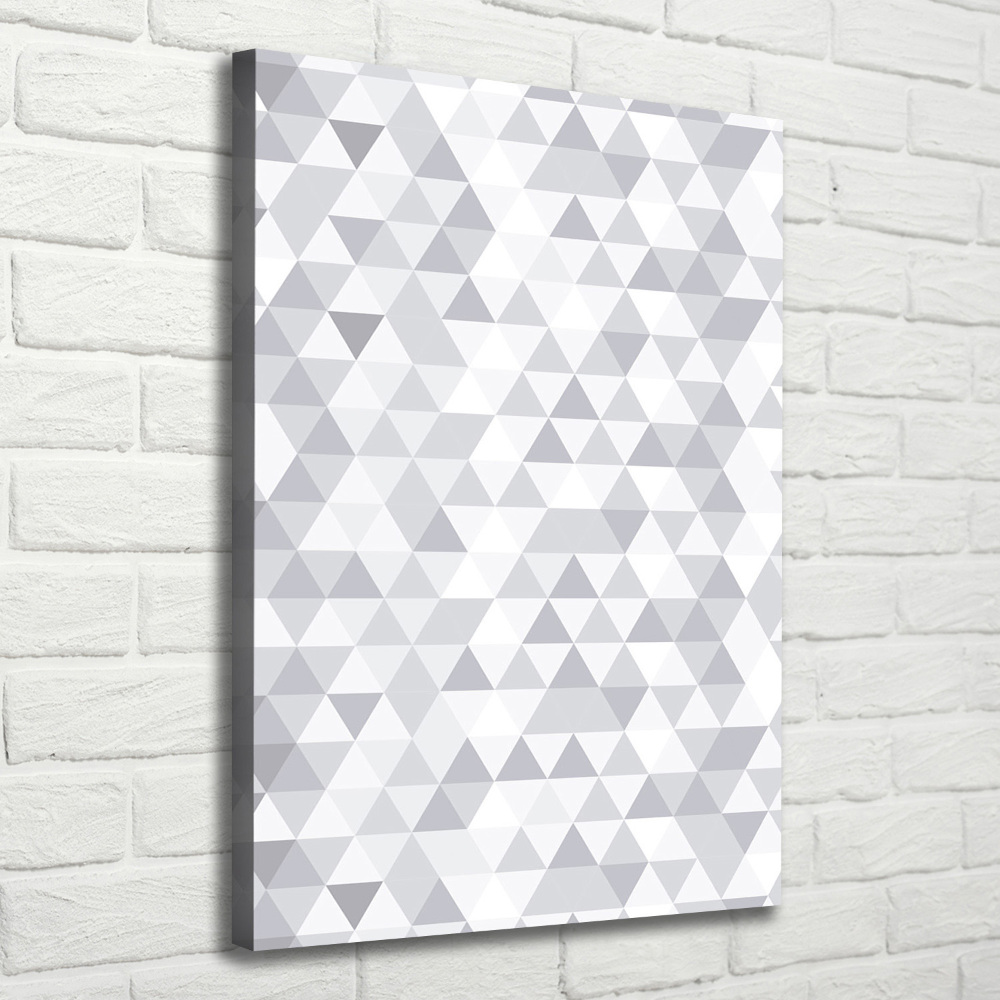 Tableau sur toile Triangles gris