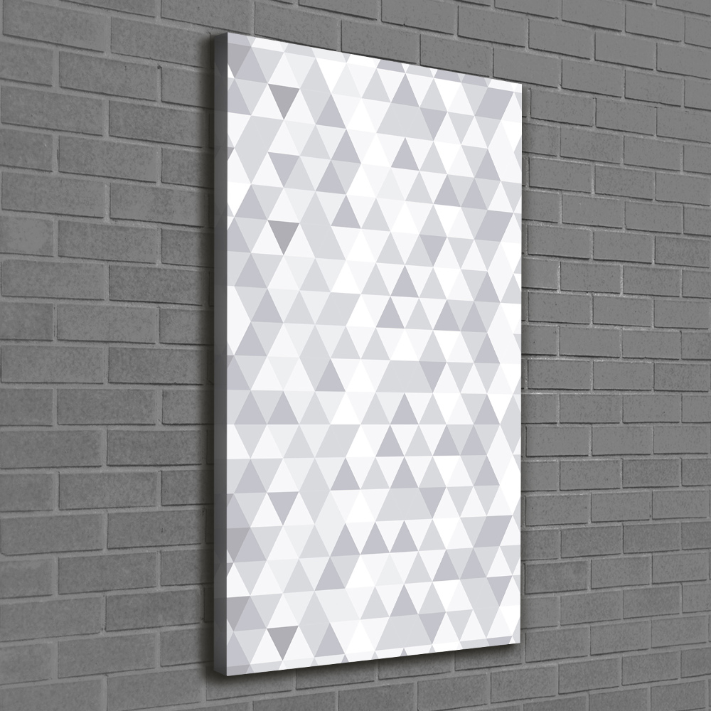 Tableau sur toile Triangles gris