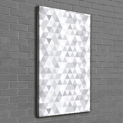 Tableau sur toile Triangles gris