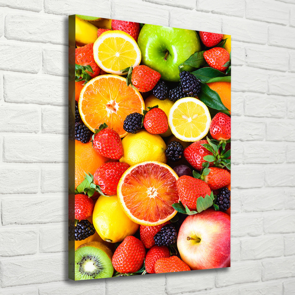 Tableau imprimé sur toile Fruits sains