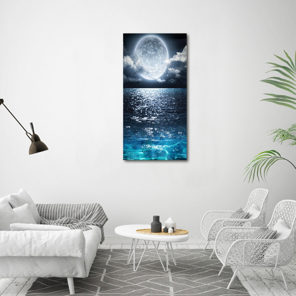 Tableau toile imprimée Pleine lune