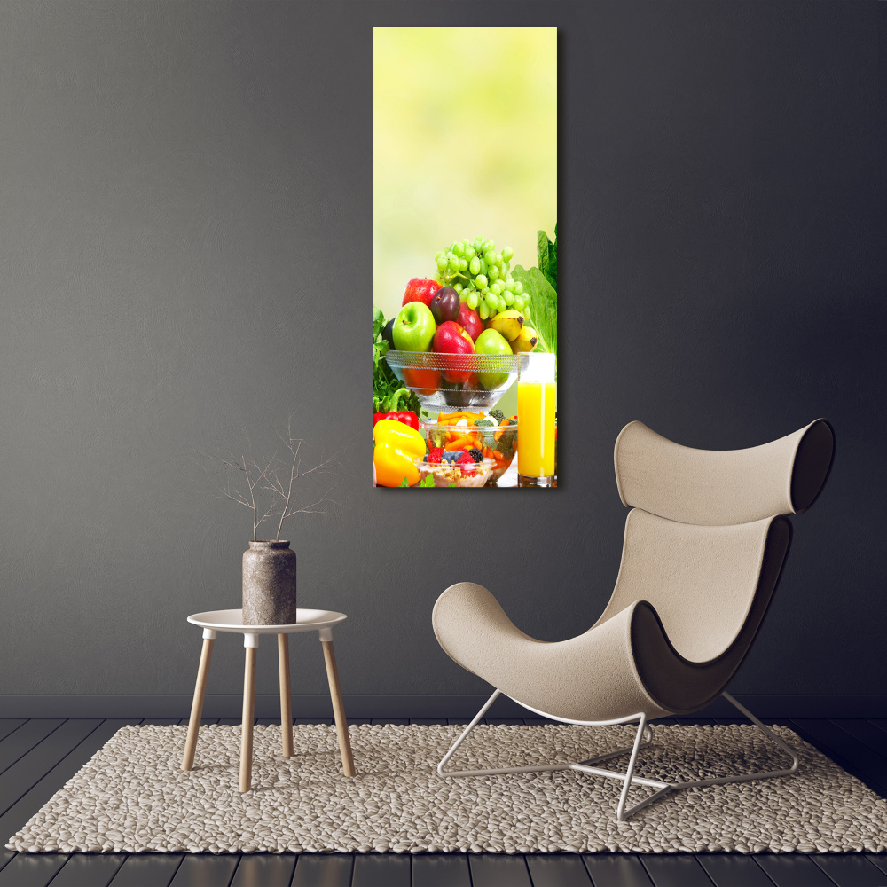 Tableau photo sur toile Légumes et fruits