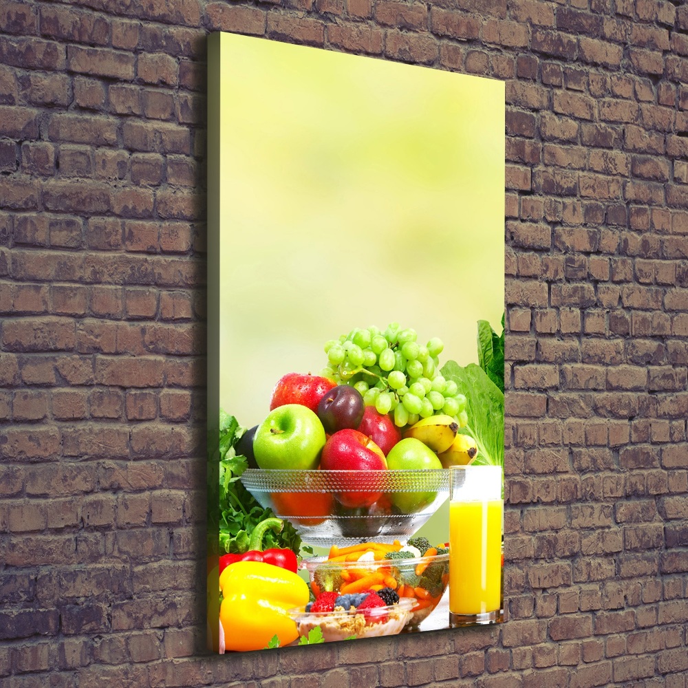 Tableau photo sur toile Légumes et fruits